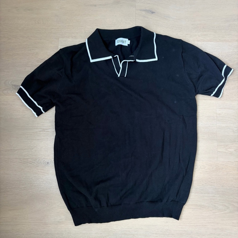 Men’s Short-Sleeve Polo Sweater